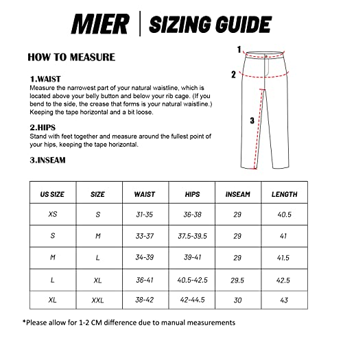 MIER Men's Stretch Hiking Pants Elastic Waist Lightweight Travel Jogger Trousers, Water Resistant, Quick Dry, Army Green, XXL