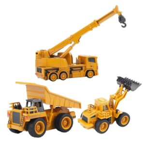 Top Race 4 Channel Mini Remote Control Fork Excavator 1:64 Scale, Mini Construction Toys Series (TR-015)