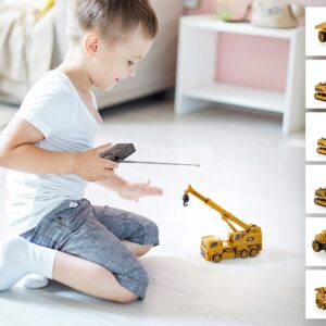 Top Race 4 Channel Mini Remote Control Fork Excavator 1:64 Scale, Mini Construction Toys Series (TR-015)