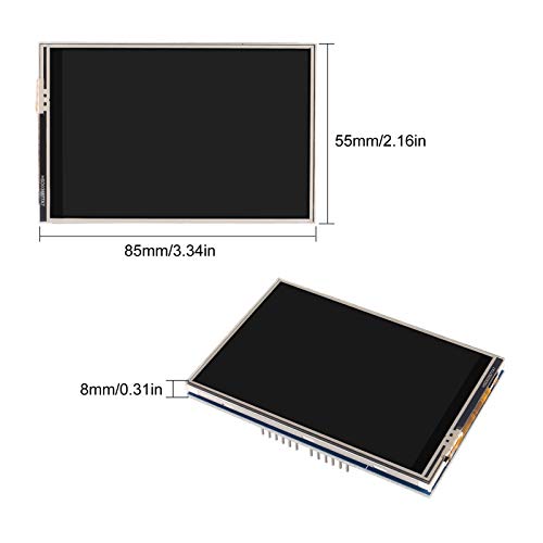 ACEIRMC 3.5" IPS TFT LCD Display Touch digitizer Module with SD Card Socket PCB Compatible for Arduino Mega2560 Raspberry Pi (3.5 inch)