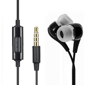 wired earphones headphones handsfree mic 3.5mm headset earbuds earpieces microphone compatible with lg k51 phone