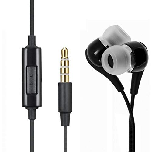 Wired Earphones Headphones Handsfree Mic 3.5mm Headset Earbuds Earpieces Microphone Compatible with LG K51 Phone