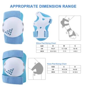 ArgoHome Kids Protective Gear Knee Pads Elbow Pads for Kids, Toddler Knee Pads and Elbow Pads Set Wrist Guards for Roller Skate Biking, Riding, Cycling Skating Scooter