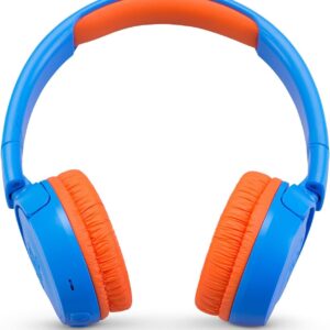 JBL JR 300BT On-Ear Wireless Bluetooth Headphones - Blue / Orange (Renewed)