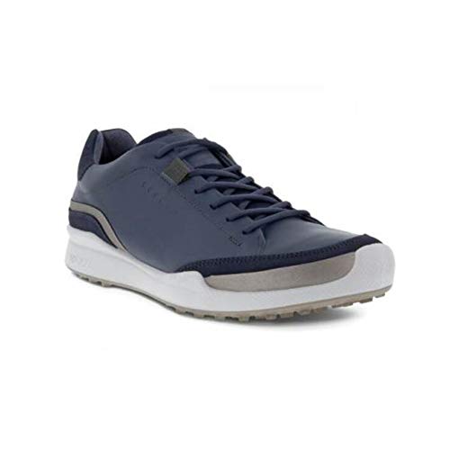 ECCO Men's Biom Hybrid Hydromax Water-Resistant Golf Shoe, Ombre/Buffed Silver/Night Sky, 9-9.5