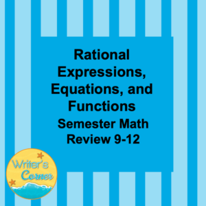 digital math semester review game: rational expressions, equations, & functions