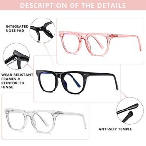 Penbea Blue Light Glasses Women - Computer Gaming Glasses for Women, Blue Light Blocking Glasses Women, Fake Eyeglasses Non Prescription Eye Strain Blue Blockers Glasses for Women - Tortoise