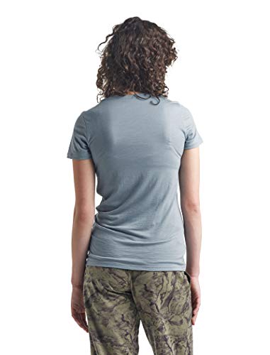 Icebreaker Merino Womens Spector Short Sleeve T-Shirt Cadence Paths, Gravel, X-Large