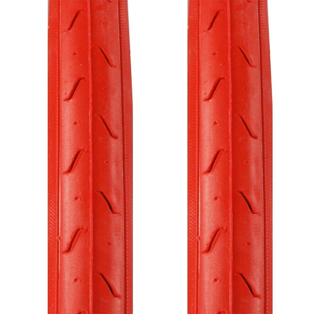 C740 Super HP Two Tires Pair 700x28c Red 100 PSI Road Bike Fixed