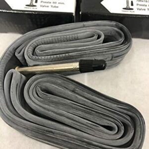 Two (2) 700x18C 700x25CNew Bicycle Inner Tubes Presets 60mm Fixie Road Bike