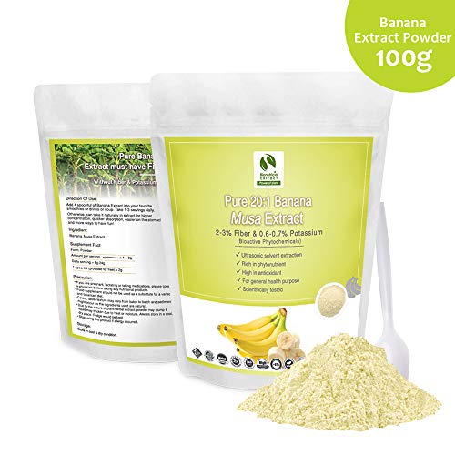 Banana Musa Extract 2-3% Fiber & 0.6-0.7% Potassium (100 Gram) | Baking Bread, Cake | Beverage for Juice, Smoothies