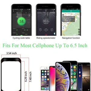 Bike Phone Mount Bag, Waterproof Bicycle Cycling Top Tube Handlebar Phone Holder Pouch Front Frame Storage Bag for iPhone 11 12 13 Pro Max, Galaxy S22 S21 Ultra S20 FE A12, Google Pixel 6, OnePlus 9 8