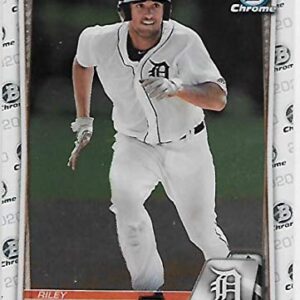 2020 Bowman Chrome Prospects #BCP-122 Riley Greene RC Rookie Detroit Tigers MLB Baseball Trading Card