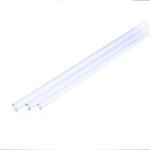 Bykski DIY Acrylic Transparent OD 12MM/14MM/16MM 500mm Lengths PETG Acrylic Water Cooling Hard Tubing ，4-Pack (14MM OD Transparent Acrylic)