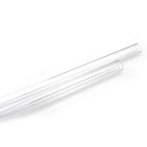 Bykski DIY Acrylic Transparent OD 12MM/14MM/16MM 500mm Lengths PETG Acrylic Water Cooling Hard Tubing ，4-Pack (14MM OD Transparent Acrylic)