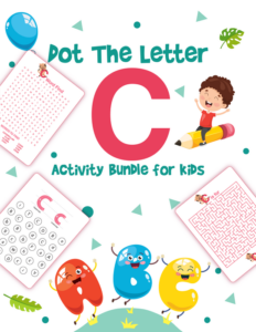 dot the letter c activity bundle for kids
