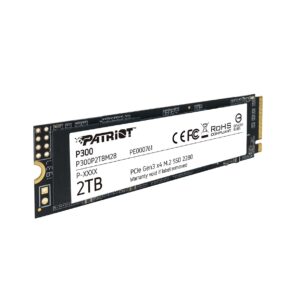 Patriot P300 M.2 PCIe Gen 3 x4 2TB Low-Power Consumption SSD