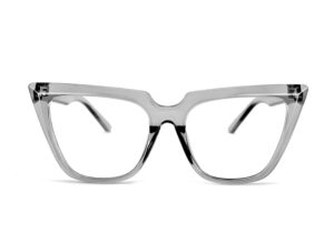 feisedy chic cateye large frame blue light blocking eyewear glasses with clear lenses women b2619