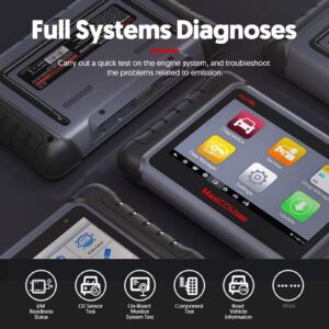 Autel MaxiCOM MK808 Scanner, 2024 Newest Car Diagnostic Scan Tool Same as MX808 MK808Z, All System Diagnosis and 28+ Service, Active Test, Bi-Directional Control, AutoAuth FCA SGW, 21+ Language