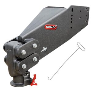 gen-y hitch gh-8045al executive torsion-flex snaplatch fifth wheel to gooseneck 2 5/16" coupler, 1.5k - 3.5k pin weight, 21k towing - check fitment chart