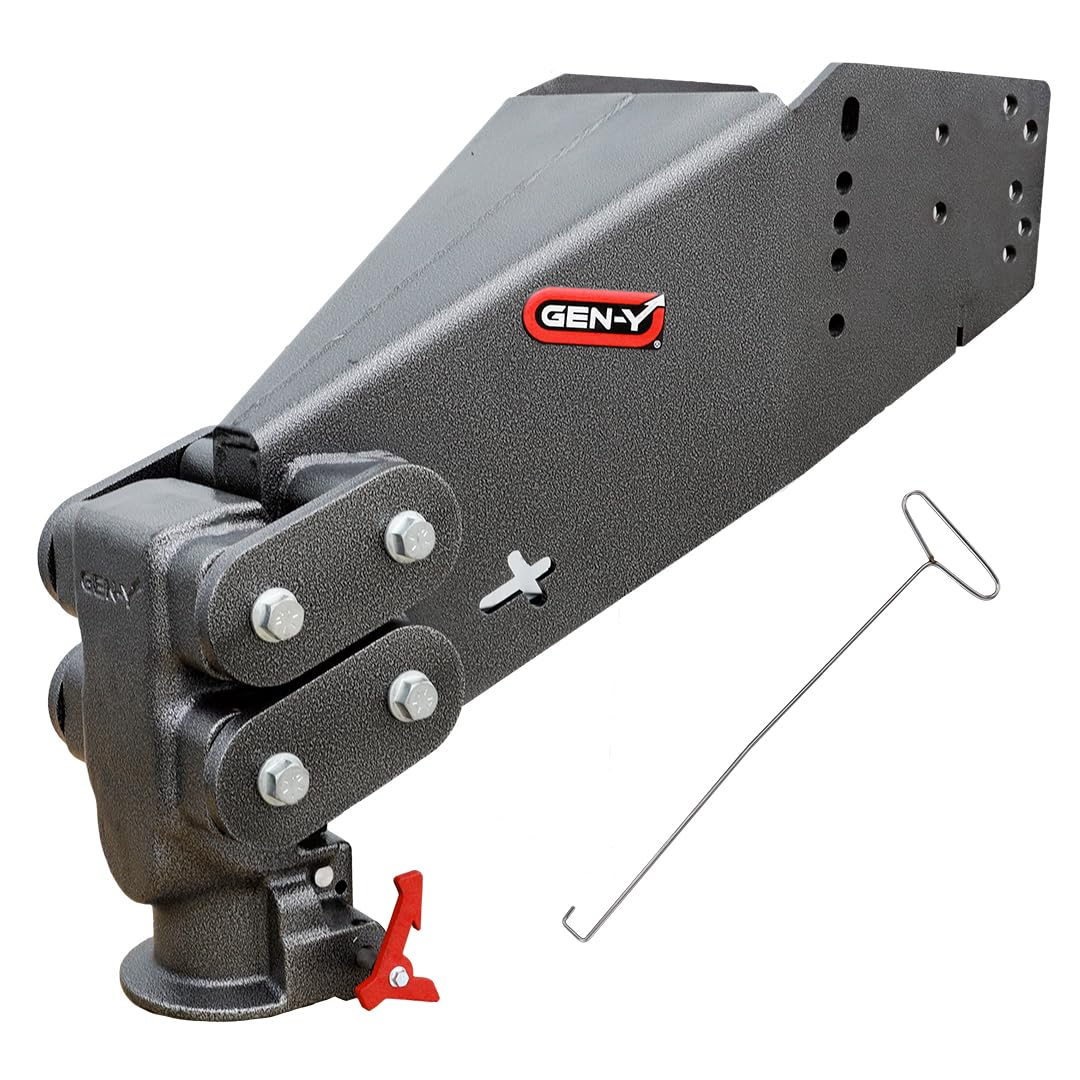 GEN-Y Hitch GH-8045AL Executive Torsion-Flex SnapLatch Fifth Wheel to Gooseneck 2 5/16" Coupler, 1.5K - 3.5K Pin Weight, 21K Towing - Check Fitment Chart