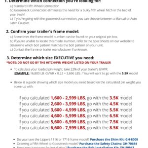 GEN-Y Hitch GH-8045AL Executive Torsion-Flex SnapLatch Fifth Wheel to Gooseneck 2 5/16" Coupler, 1.5K - 3.5K Pin Weight, 21K Towing - Check Fitment Chart