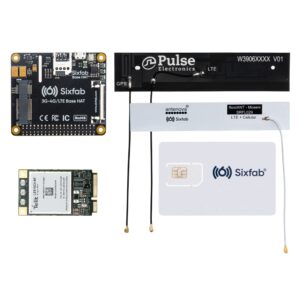 raspberry pi 4g/lte cellular modem kit - hardware | global iot sim card w $25 free credit | free cloud software | remote network monitoring | remote terminal access