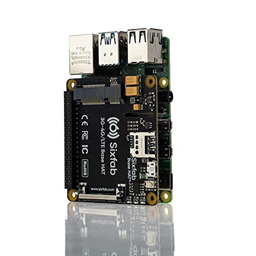 Raspberry Pi 4G/LTE Cellular Modem Kit - Hardware | Global IoT SIM Card w $25 Free Credit | Free Cloud Software | Remote Network Monitoring | Remote Terminal Access