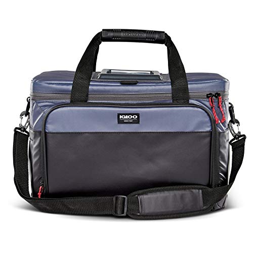 Igloo Coast Durable and Compact Insulated 36 Can Cooler Duffel Bag, Dark Blue