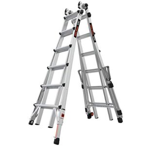 little giant ladders, epic, m26, 26 ft, multi-position ladder, aluminum, type 1a, 300 lbs weight rating, (16826-818)