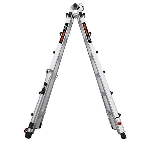 Little Giant Ladders, Epic, M26, 26 ft, Multi-Position Ladder, Aluminum, Type 1A, 300 lbs weight rating, (16826-818)