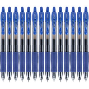 pilot, g2 premium gel roller pens, fine point 0.7 mm, blue, pack of 14