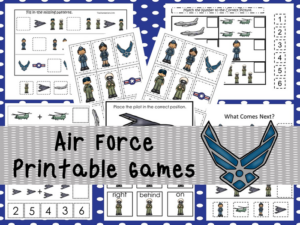 30 printable air force themed games and activities