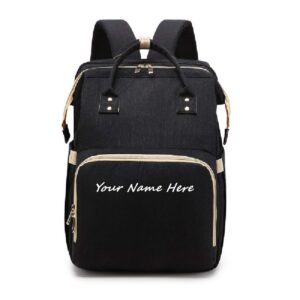 cyxg personalized diaper bag with name embroidered mommy bag backpack x-large foldable stretchable