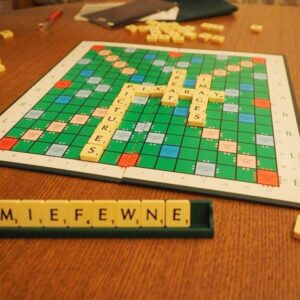 1000PCS Wooden Scrabble Tiles, Scrabble Letters for Crafts - Making Alphabet Coasters and Scrabble Crossword Game