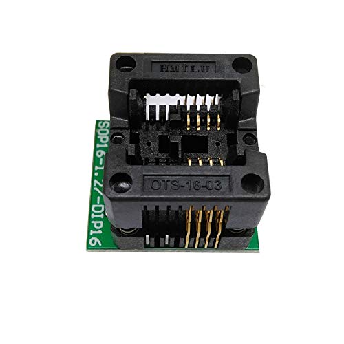 Davitu Electrical Equipments Supplies - CH341 CH341A USB programmer SOP16 DIP16 SOP8 DIP8 IC socket programer IC socket support many 24/25XX SPI flash EEPROM chip - (Color: CH341 programmer)