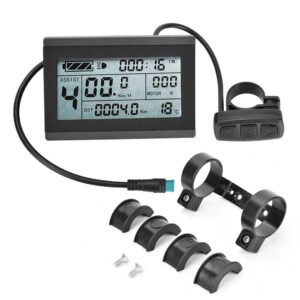 magt bicycle display meter, electric bicycle lcd display meter kt-lcd3 3.74 x 2.56 inch plastic electric bicycle conversion kit with connector