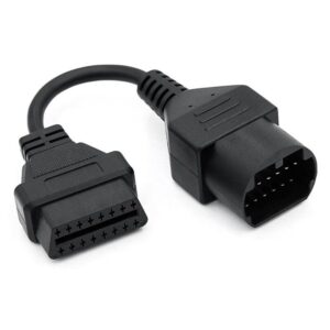 e-car connection new obd 17 pin obd to obdii 16 pin obd2 diagnostic adapter connector adapter cable for mazda (type -1)