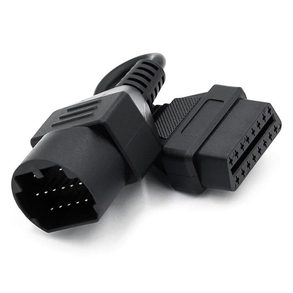 E-Car Connection New OBD 17 Pin OBD to OBDII 16 Pin OBD2 Diagnostic Adapter Connector Adapter Cable for Mazda (Type -1)
