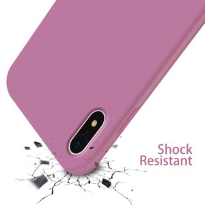 OTOFLY Compatible with iPhone XR Case 6.1 inch,[Silky and Soft Touch Series] Premium Soft Liquid Silicone Rubber Full-Body Protective Bumper Case for iPhone XR (Lilac Purple)