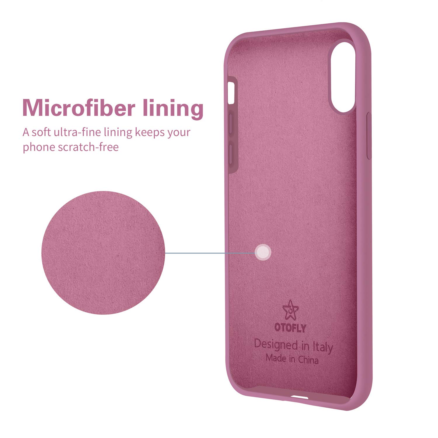 OTOFLY Compatible with iPhone XR Case 6.1 inch,[Silky and Soft Touch Series] Premium Soft Liquid Silicone Rubber Full-Body Protective Bumper Case for iPhone XR (Lilac Purple)