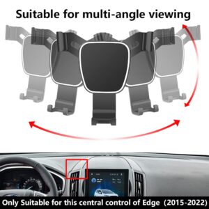 musttrue LUNQIN Car Phone Holder for 2015-2024 Ford Edge SUV Auto Accessories Navigation Bracket Interior Decoration Mobile Cell Phone Mount