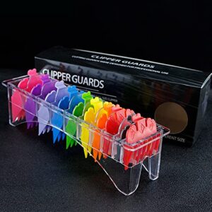 10 Color Professional Hair Clipper Coded Cutting Guards Guides/Combs- 1/16” to 1” -Compatible with Most Size Wahl Clippers