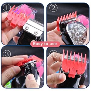 10 Color Professional Hair Clipper Coded Cutting Guards Guides/Combs- 1/16” to 1” -Compatible with Most Size Wahl Clippers