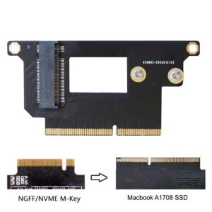 Cablecc M.2 NGFF M-Key NVME SSD Convert Card fit for Pro 2016 2017 13" A1708 A1707 A1706