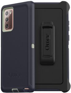 otterbox defender series screenless case case for galaxy note20 5g - varsity blues (desert sage/dress blues)