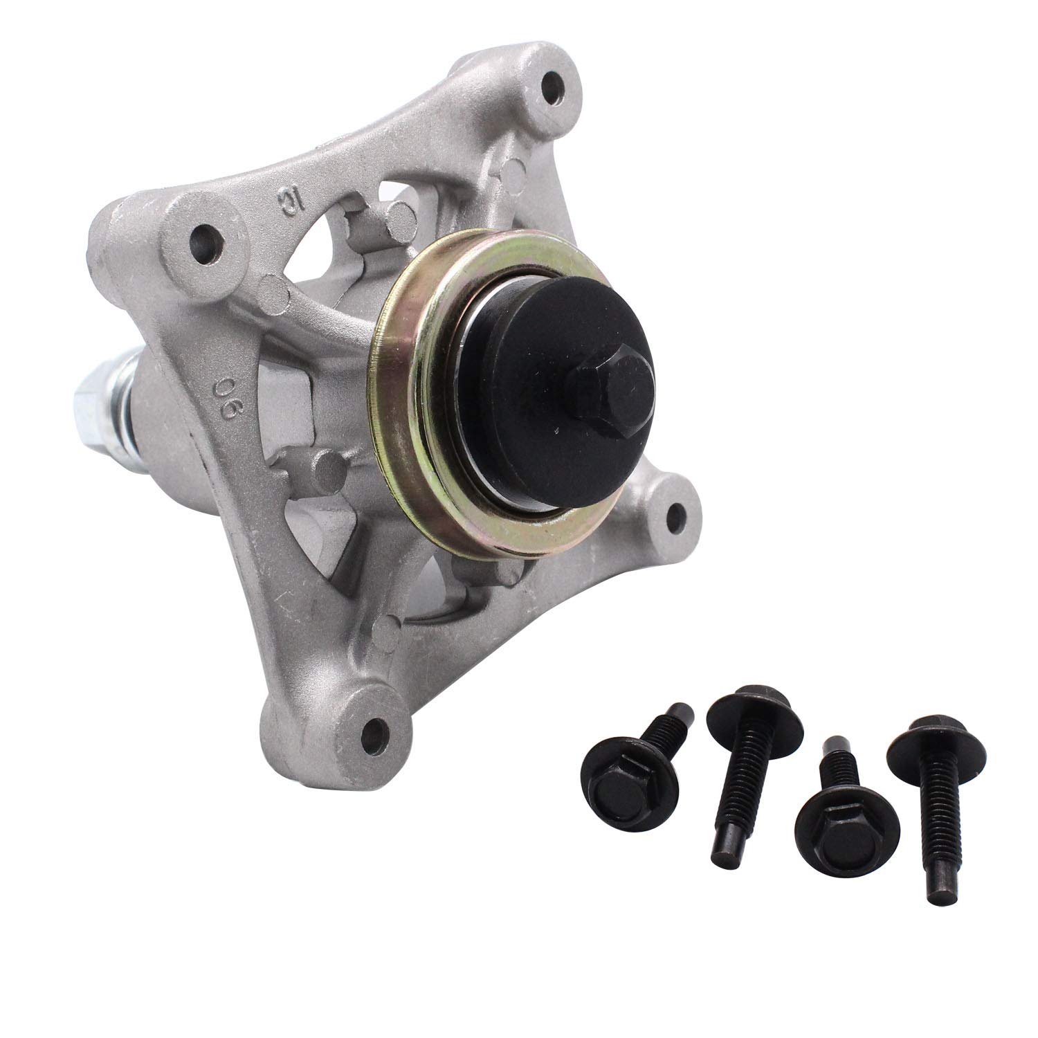 TAKPART Spindle Assembly Replaces Replacement for Husqvarna AYP 48" Decks 2002 & Newer with 4 Bolts Zerk 174356 532174356