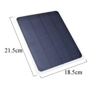 TPSKY Solar Power Charger,Single Crystal Solar Panel,Car Charger,12V 20W Monocrystalline Solar Panel, with SAE Connection Cable Kits,for Car, RV, Boats, Roofs E Kits,for Car, RV, Boats, Roofs