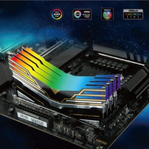 OLOy DDR4 RAM 16GB (2x8GB) Warhawk Aura Sync RGB 3600 MHz CL18 1.35V 288-Pin Desktop Gaming UDIMM (MD4U0836180BE0DA)