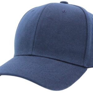 AZTRONA Baseball Cap Men Women - Adjustable Plain Sports Fashion Quality Hat, NAV Navy